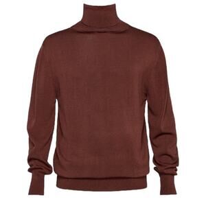 Ser.O.Ya Men's Weston Ribbed Turtleneck in Dark Brown Size XXL NWT